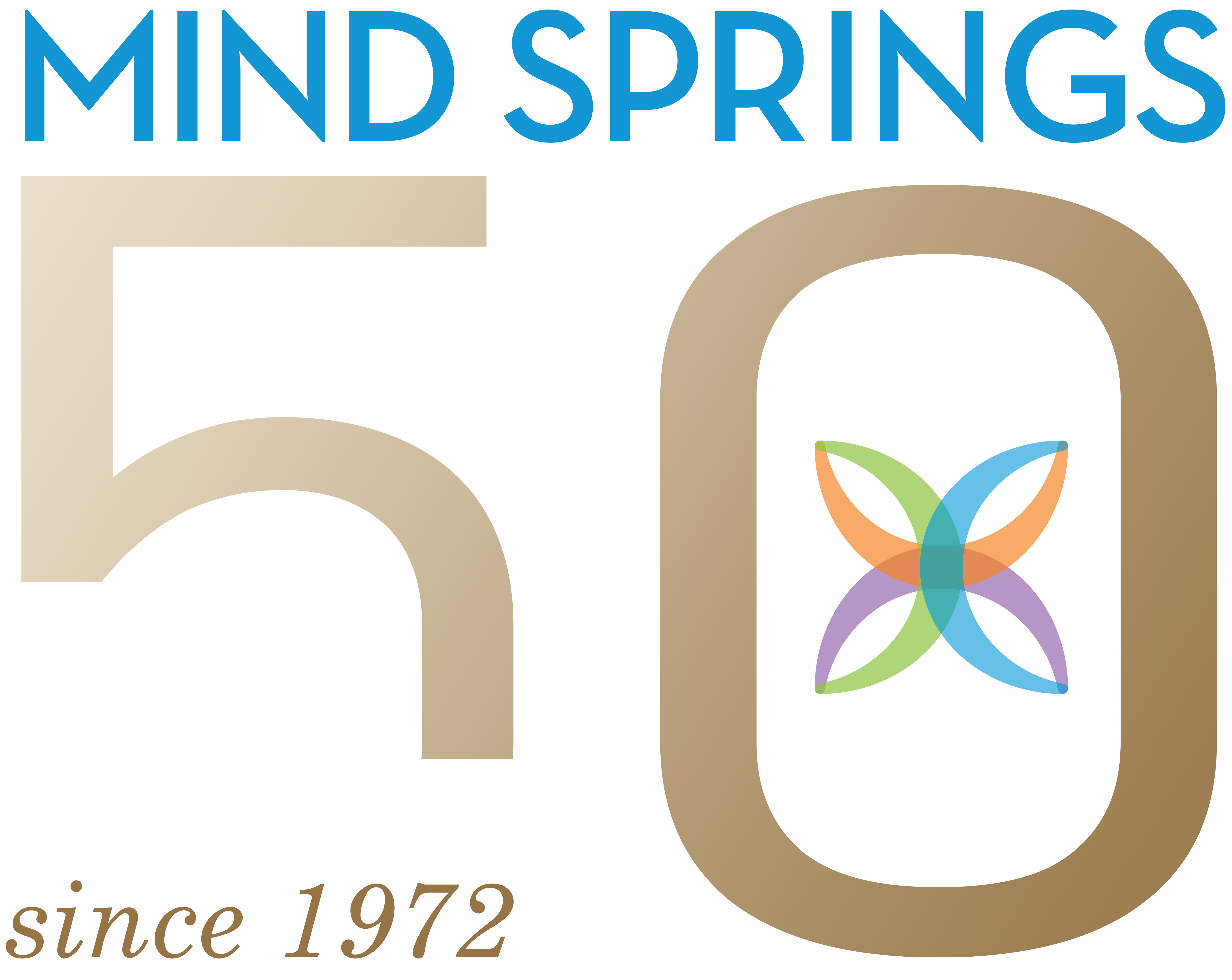 Mind Springs Health 50th Anniversary logo